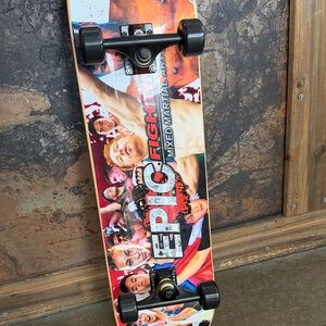 Skateboard with Black Wheels